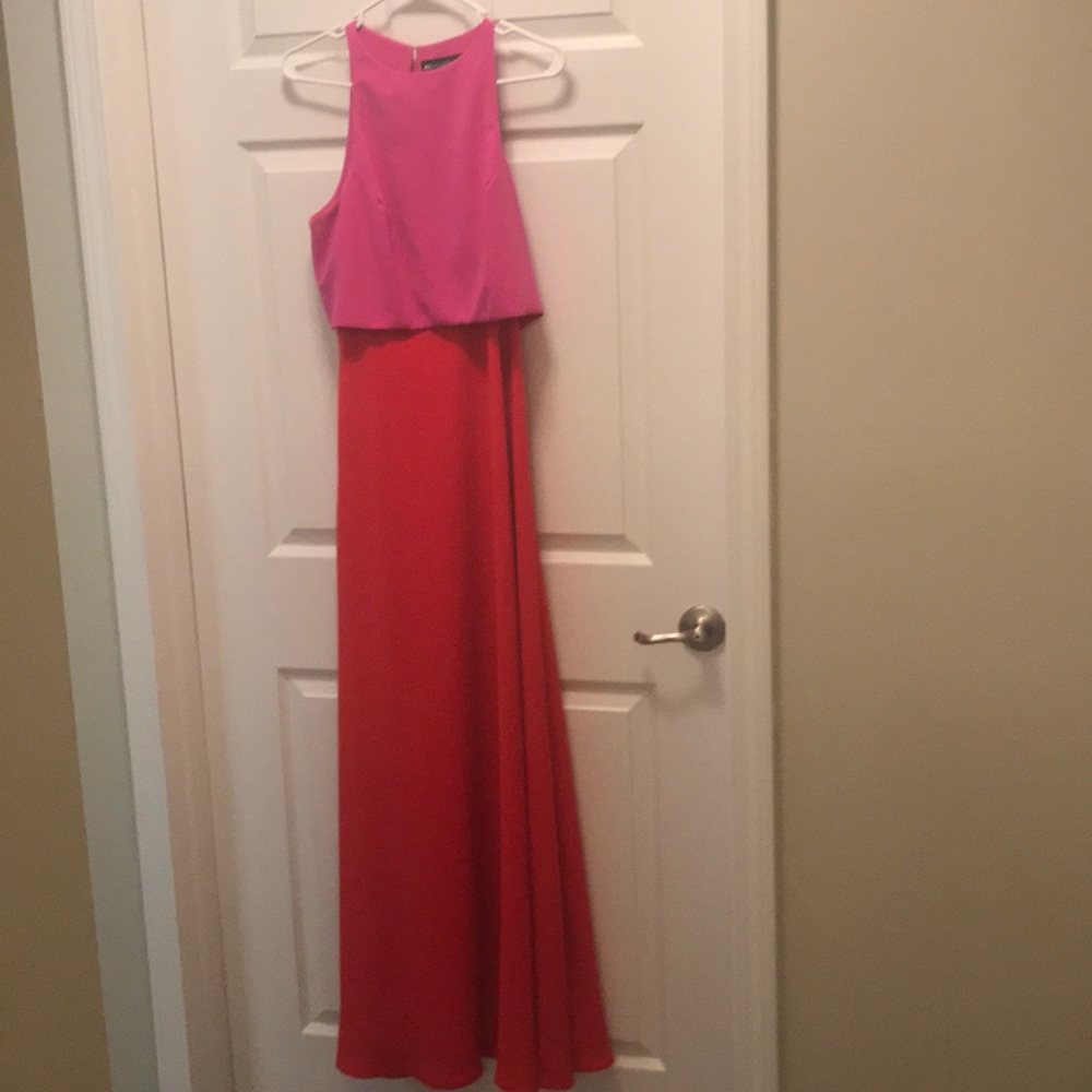 JILL Jill Stuart Popover Colorblock Gown